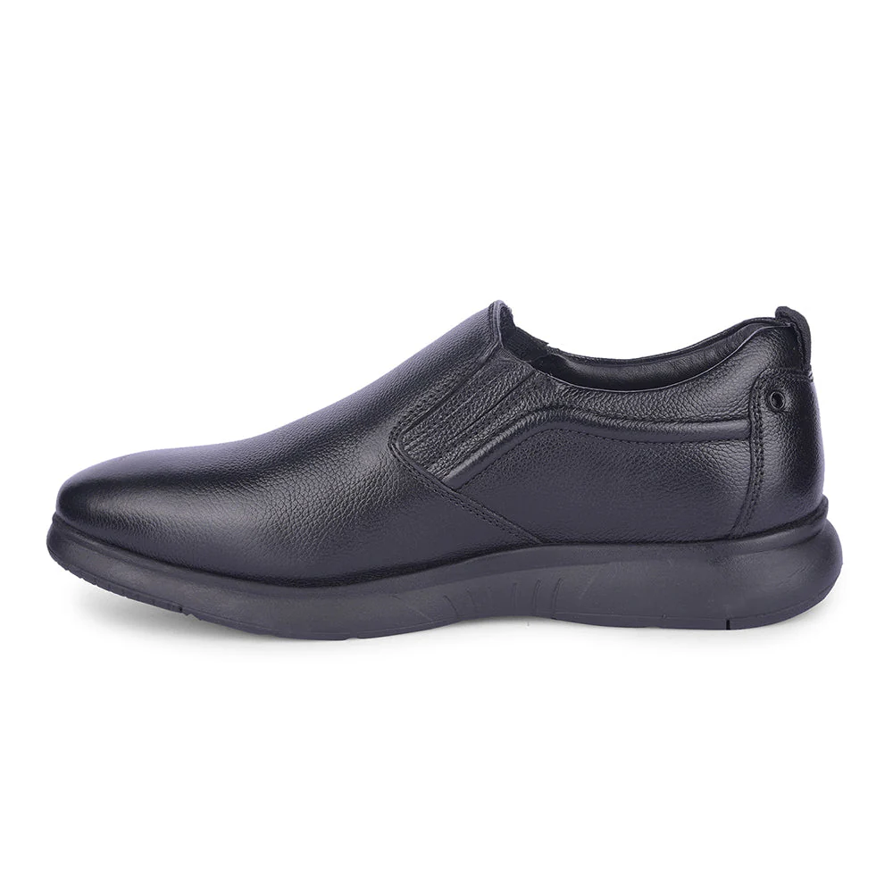 Healers By Liberty Mens OSL-43 Black Formal Non Lacing Shoes - Image 3