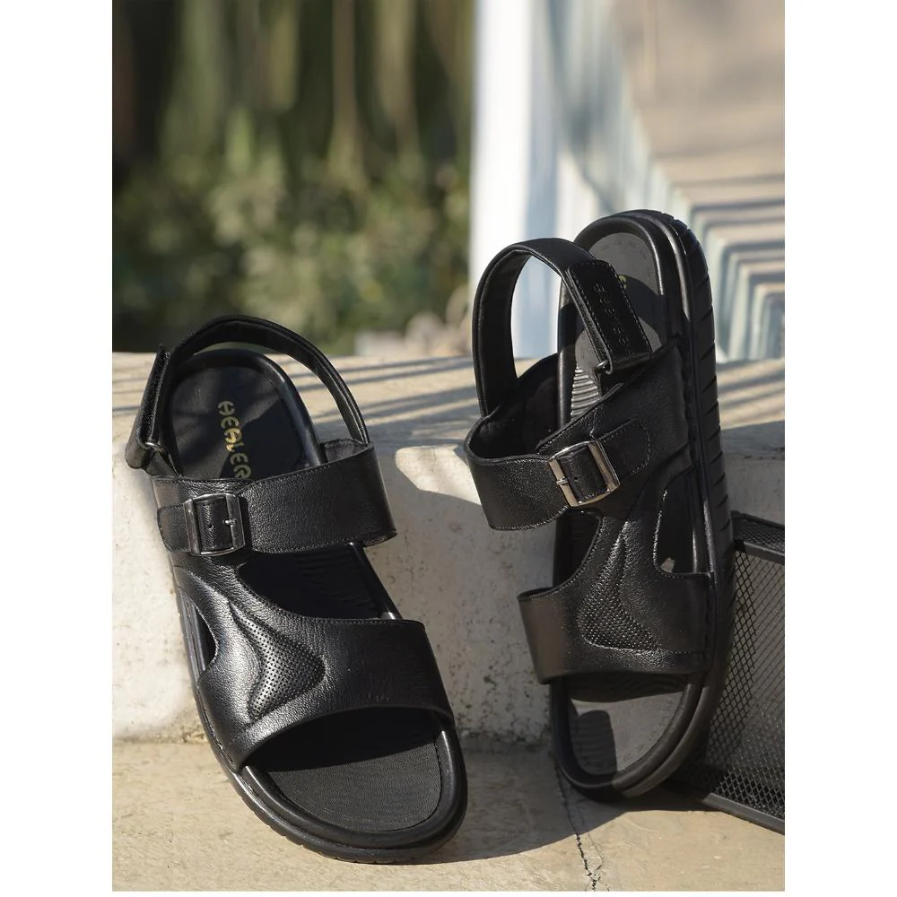 Healers By Liberty Mens OSL-51 Black Casual Sandal - Image 4
