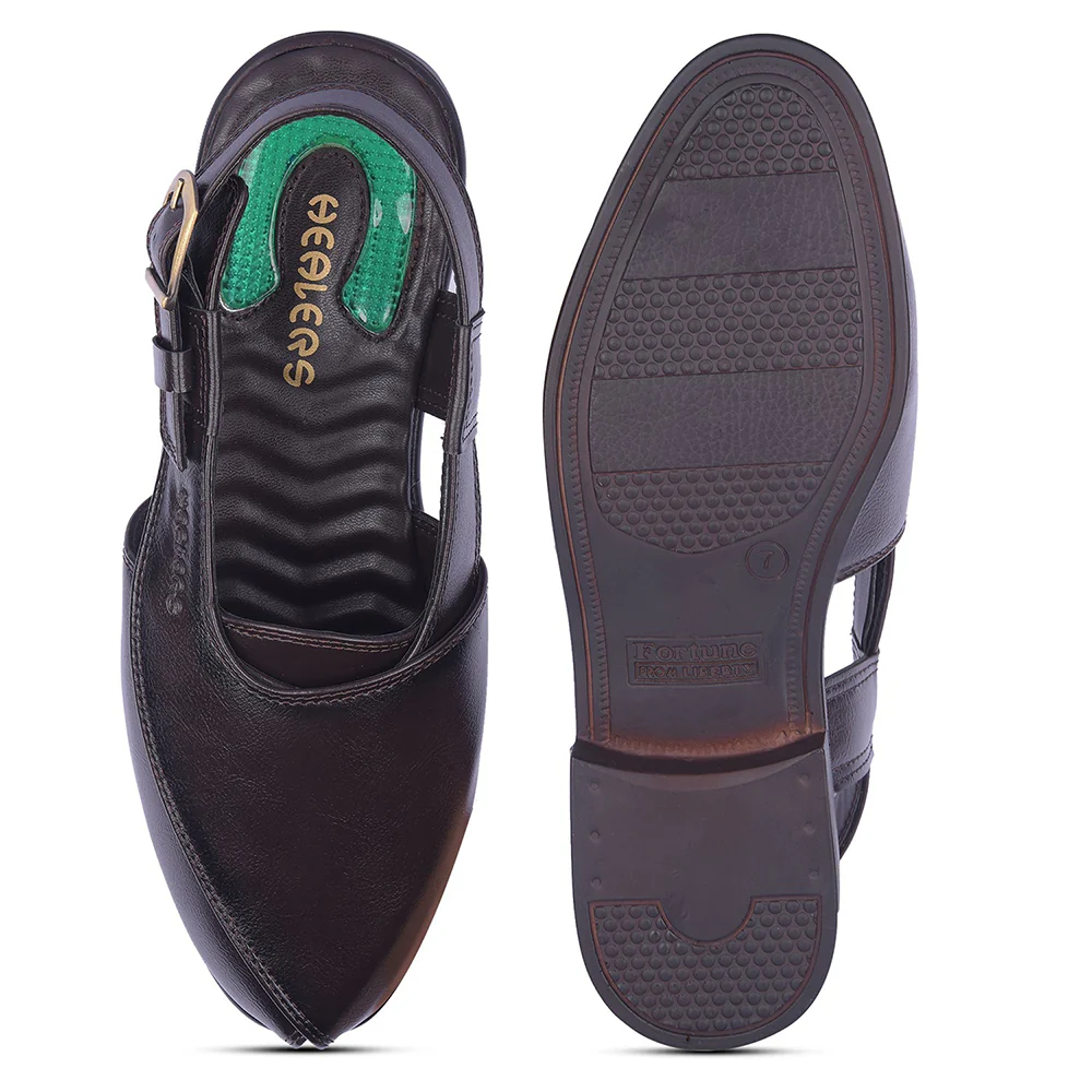 Healers By Liberty Mens PISHOR-2E Brown Casual Sandal - Image 6