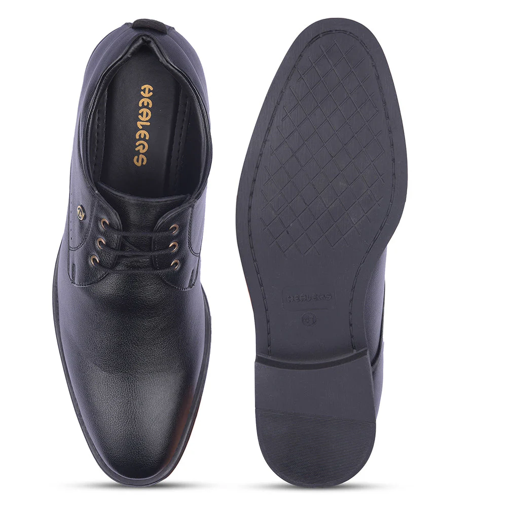 Healers By Liberty Mens SAGAR-16 Black Formal Lacing Shoes - Image 6