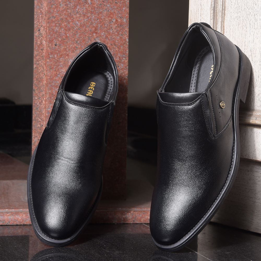 Healers By Liberty Mens SAGAR-17 Black Formal Non Lacing Shoes - Image 4
