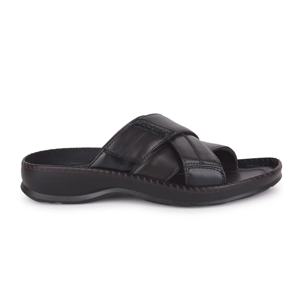 Healers Brown Casual Slippers For Men STARC-2E By Liberty - Image 2