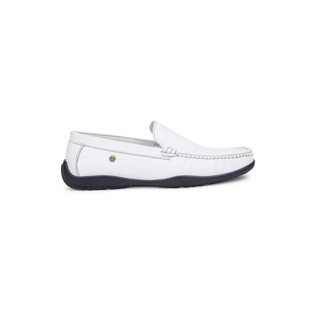 Healers Formal White Loafers For Men UVI-18 By Liberty - Image 2