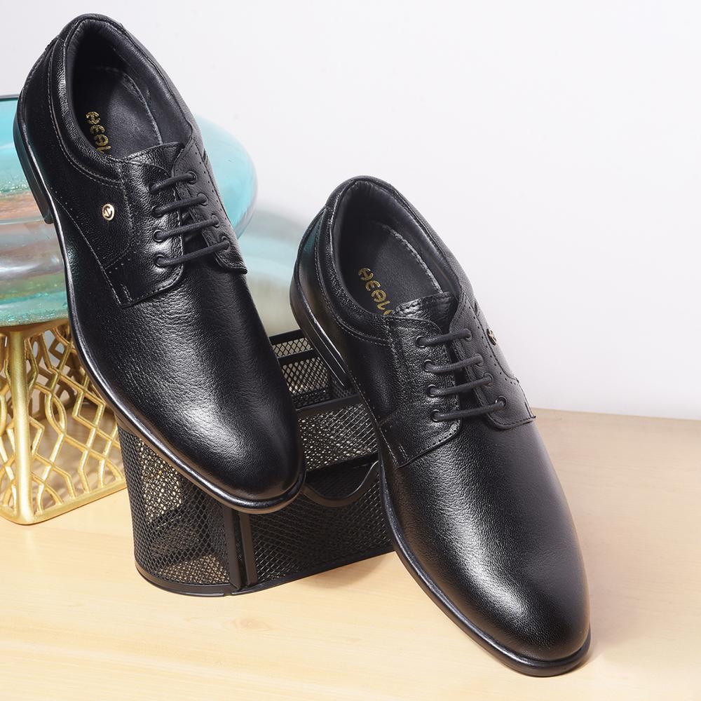 Healers By Liberty Mens UVI-22 Black Formal Lacing Shoes - Image 4
