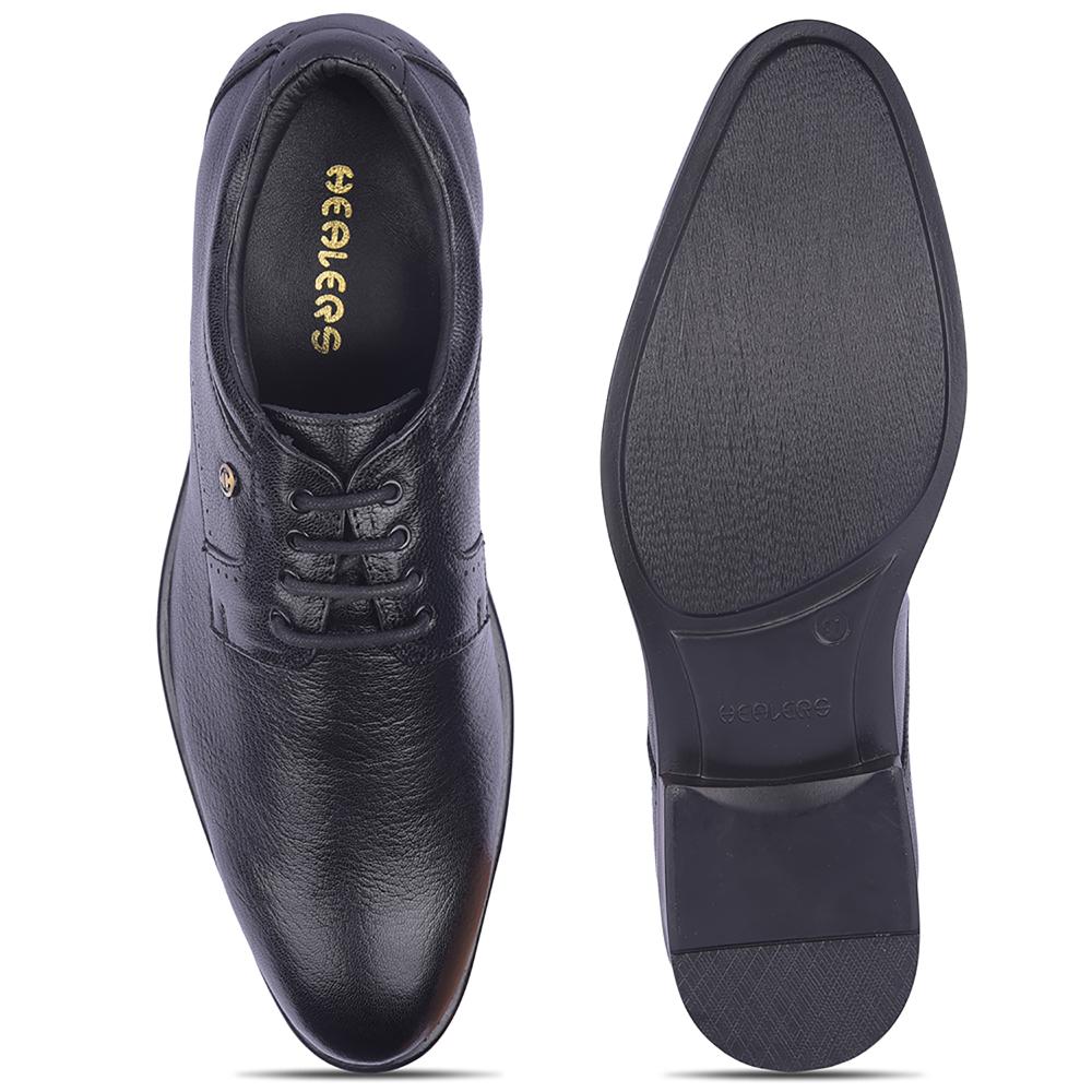 Healers By Liberty Mens UVI-22 Black Formal Lacing Shoes - Image 6