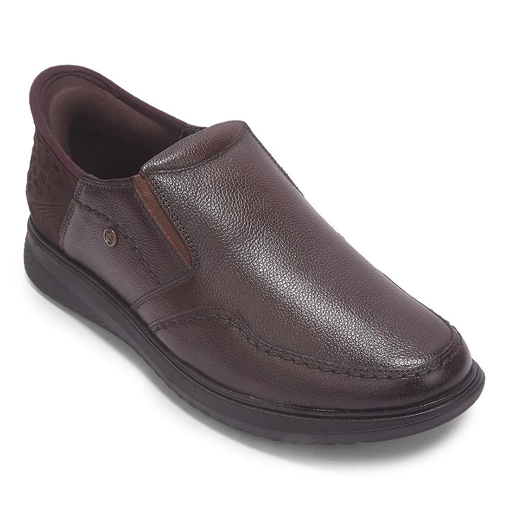 Healers By Liberty Mens UVI-25 Brown Formal Non Lacing Shoes