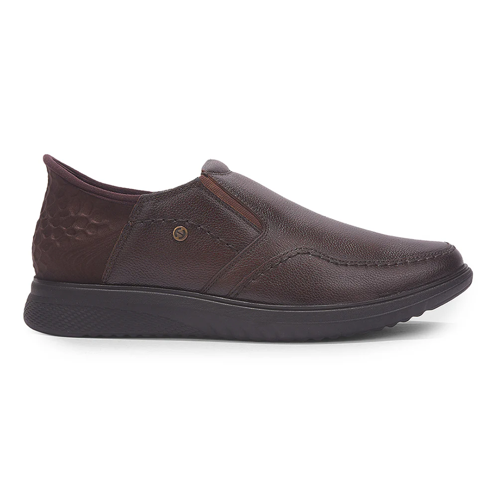 Healers By Liberty Mens UVI-25 Brown Formal Non Lacing Shoes - Image 3