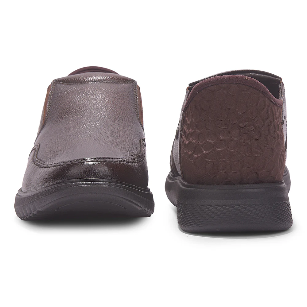Healers By Liberty Mens UVI-25 Brown Formal Non Lacing Shoes - Image 6
