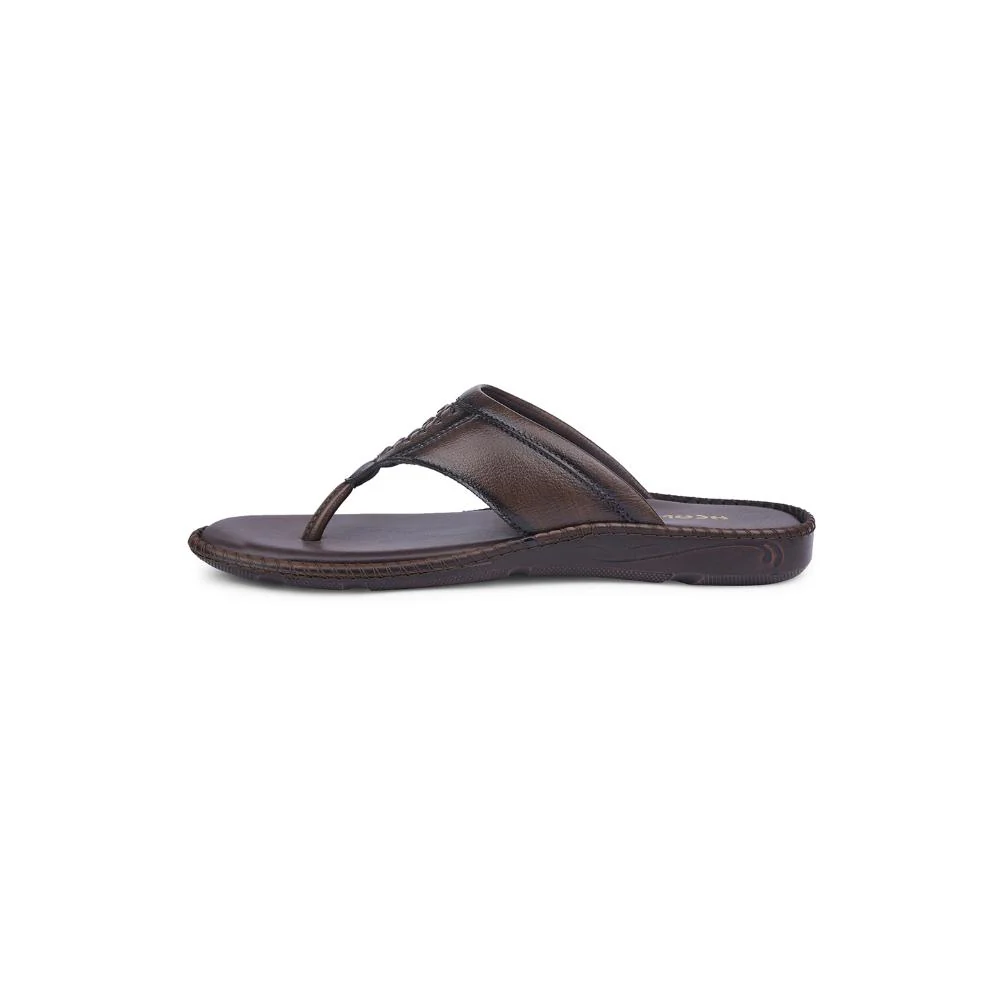 Healers By Liberty Mens VCL-102 Brown Casual Thong - Image 3