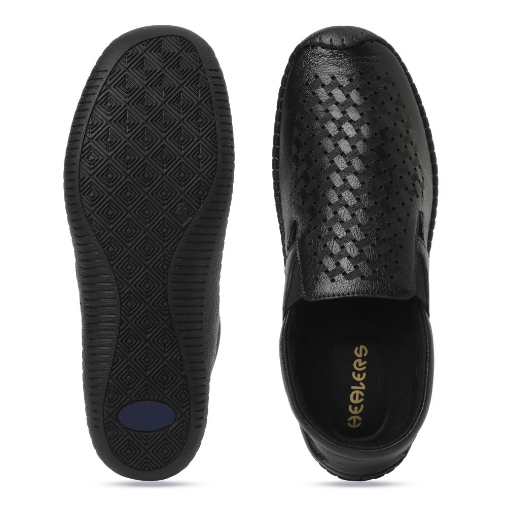 Healers By Liberty OSL-55 Casual Sandal For Mens (Black) - Image 5