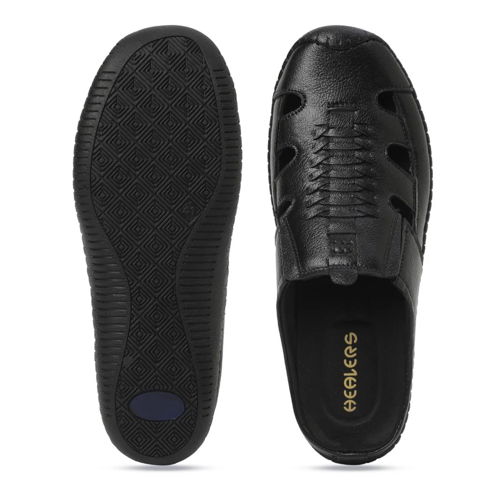 Healers By Liberty OSL-57 Casual Sandal For Mens (Black) - Image 5
