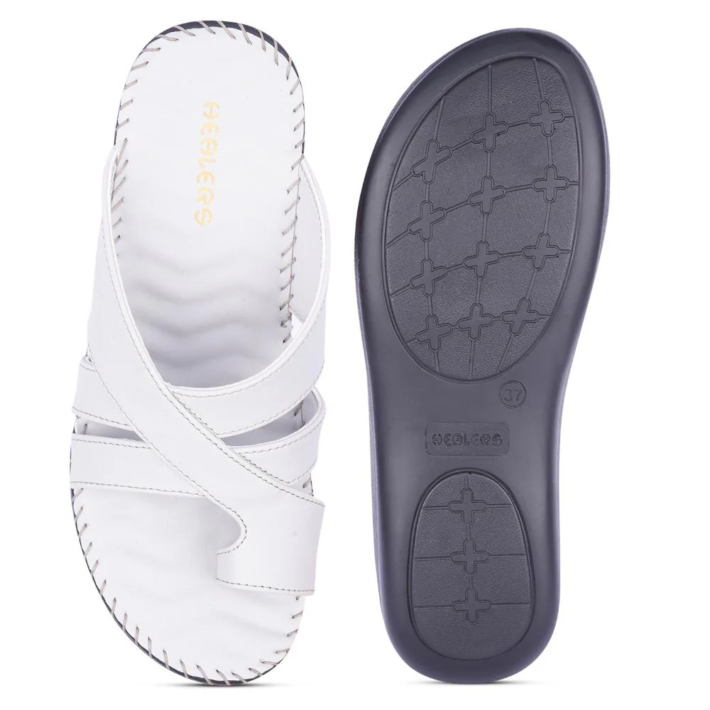 Healers Casual Grey Toe Ring Slippers For Women DELMA-1E By Liberty - Image 6
