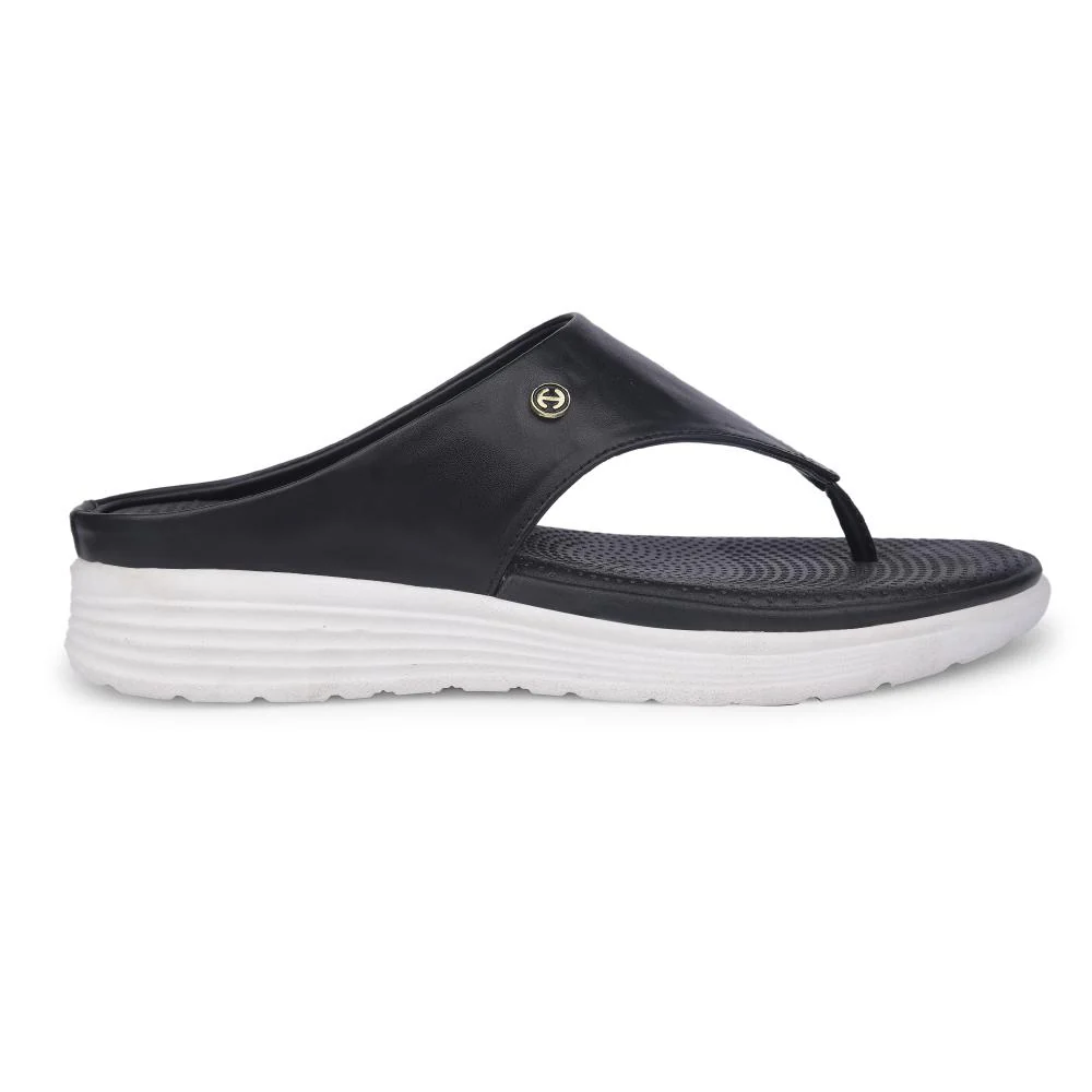 Healers Casual Black Slipper For Women DINZY-2E By Liberty - Image 2