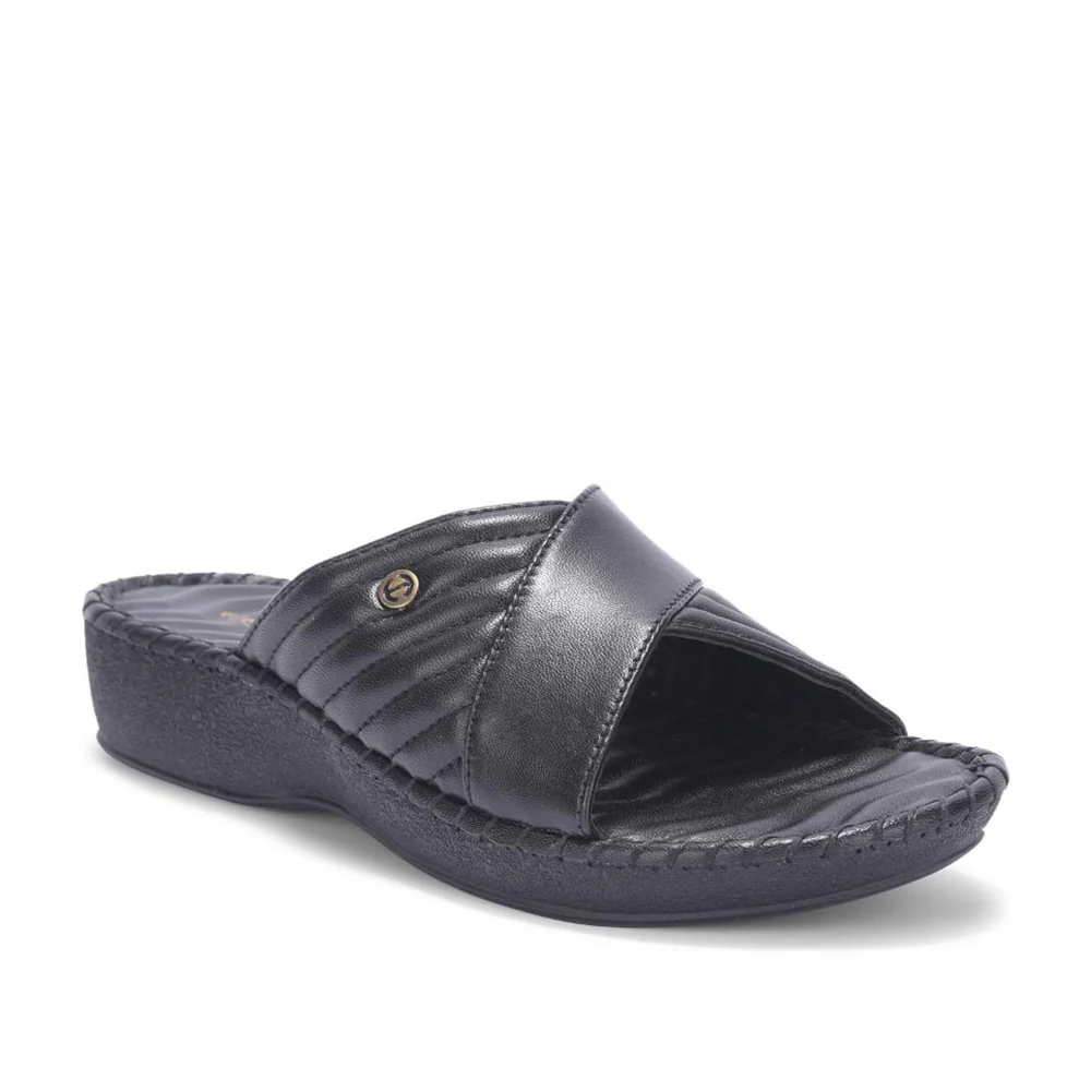 Healers By Liberty Women DR-723 Black Casual Slippers