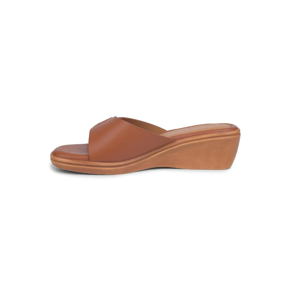 Healers By Liberty Women LDF-21 Tan Wedges Casual Slippers - Image 3