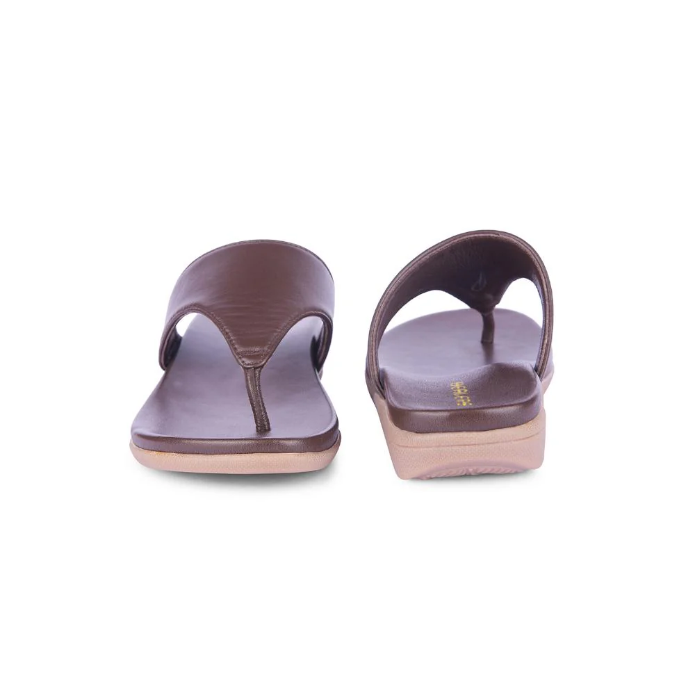 Healers Casual Brown Slipper For Women M18-1001 By Liberty - Image 5