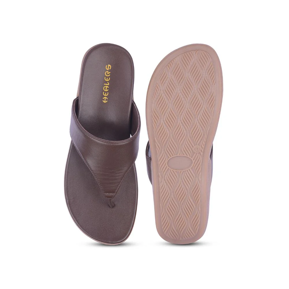Healers Casual Brown Slipper For Women M18-1001 By Liberty - Image 6