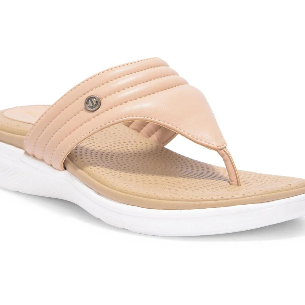 Healers By Liberty Women SFL-1 Cream Casual Slipper - Image 6