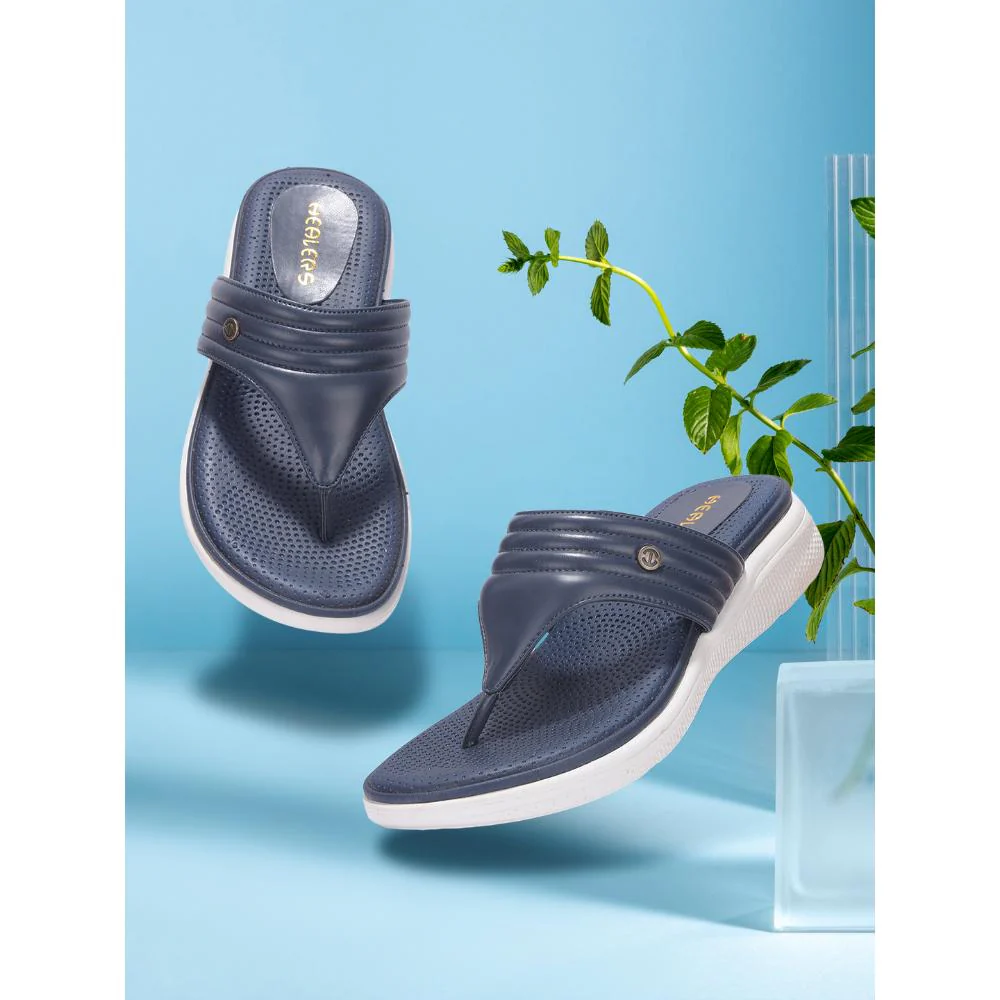 Healers By Liberty Women SFL-1 N.Blue Casual Slipper - Image 4
