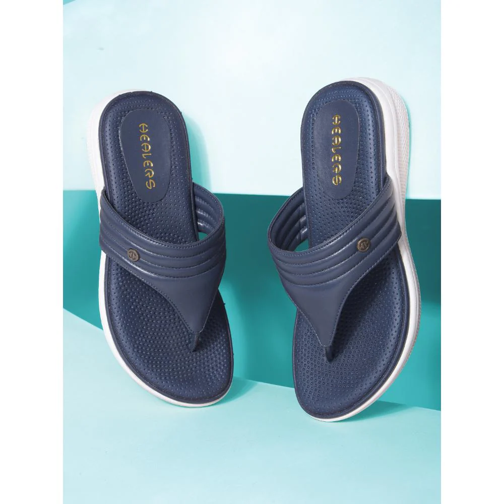 Healers By Liberty Women SFL-1 N.Blue Casual Slipper - Image 5