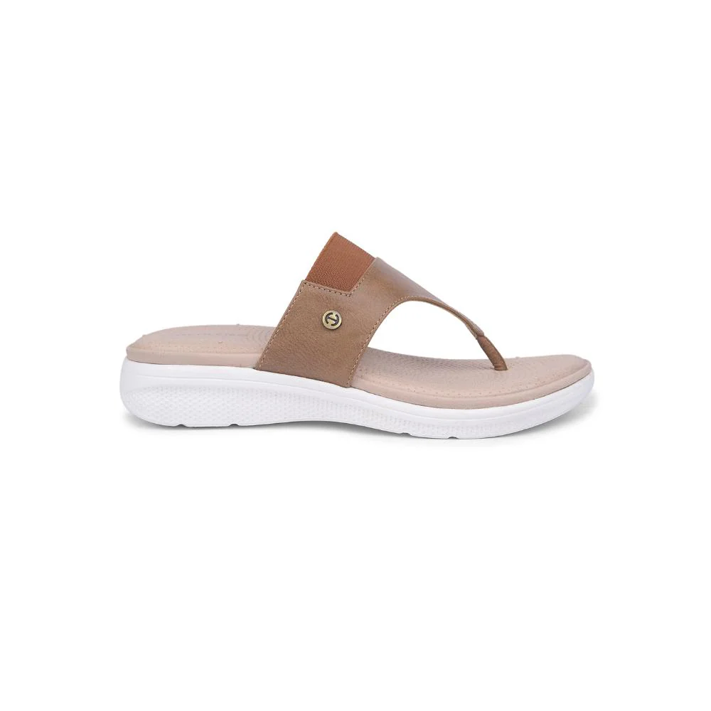 Healers Casual Brown Slipper For Women SFL-14 By Liberty - Image 2
