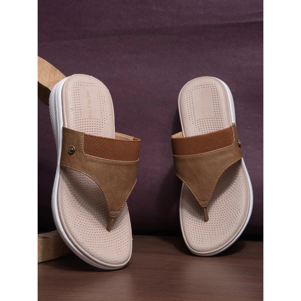 Healers Casual Brown Slipper For Women SFL-14 By Liberty - Image 4