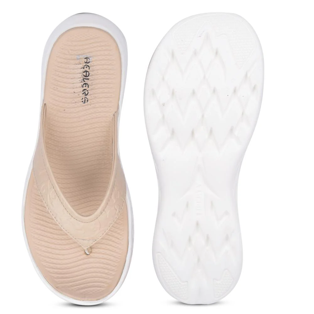 Healers Casual Beige Slipper For Women SOFIA-1E By Liberty - Image 4