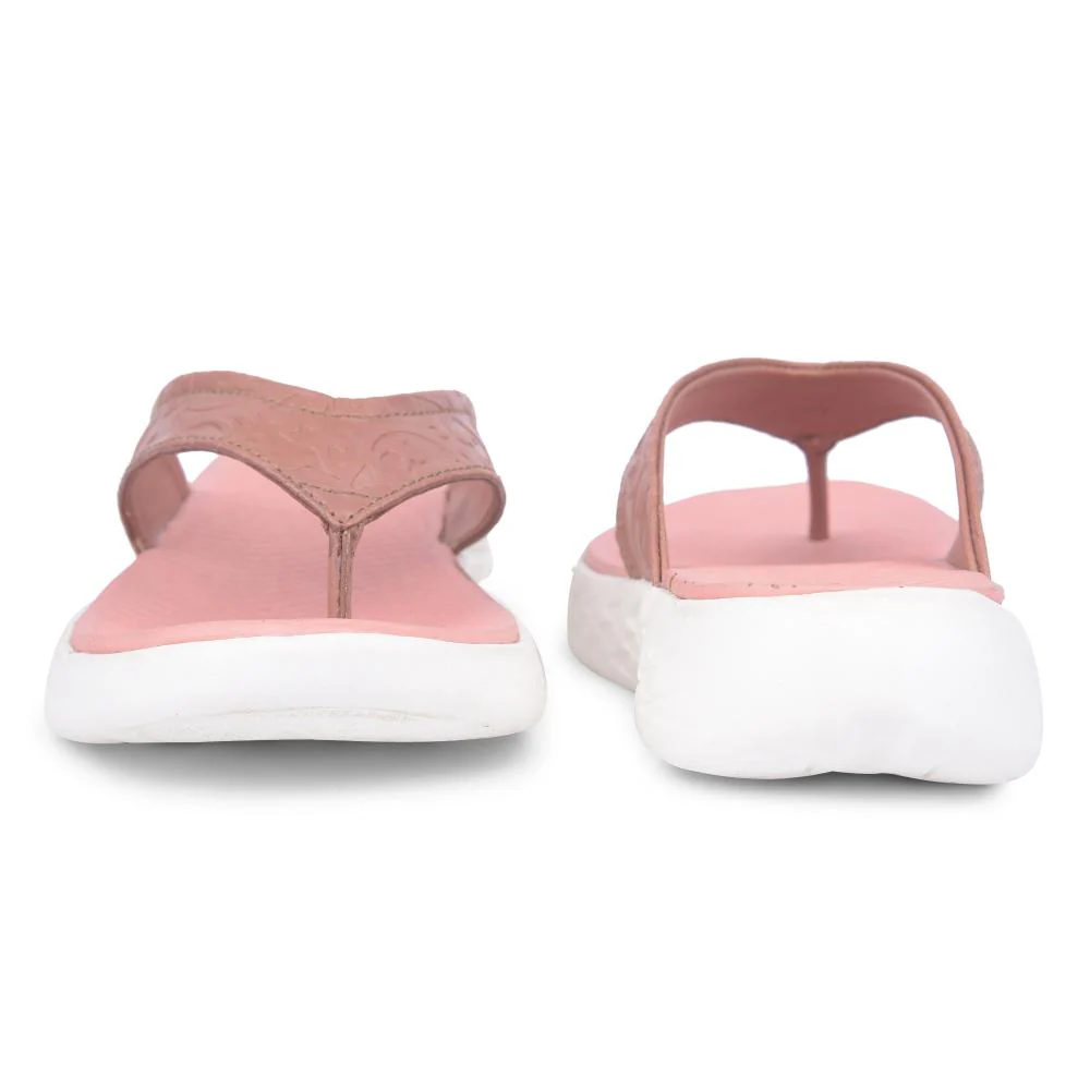 Healers Casual Peach Slipper For Women SOFIA-1E By Liberty - Image 4