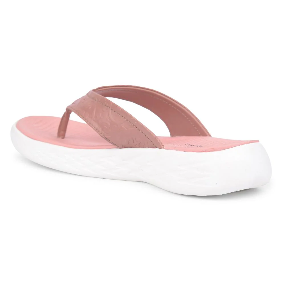 Healers Casual Peach Slipper For Women SOFIA-1E By Liberty - Image 6