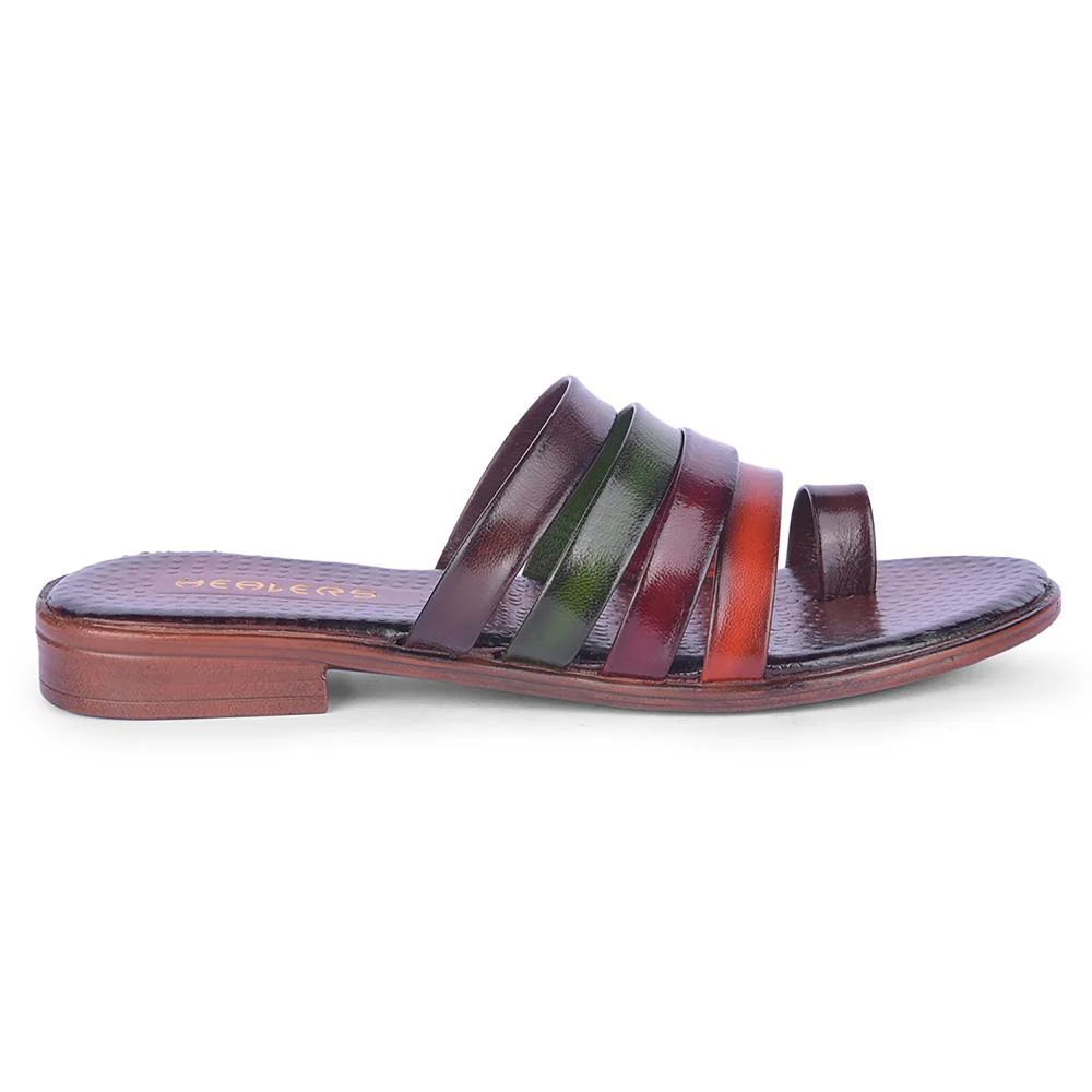 Healers By Liberty Women TLO-52 Brown Fashion Thong - Image 2
