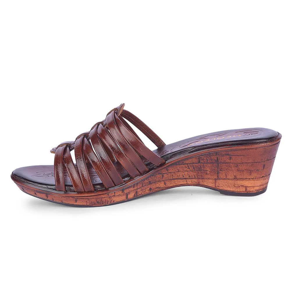Healers By Liberty Women TLO-56 Tan Fashion Slippers - Image 3