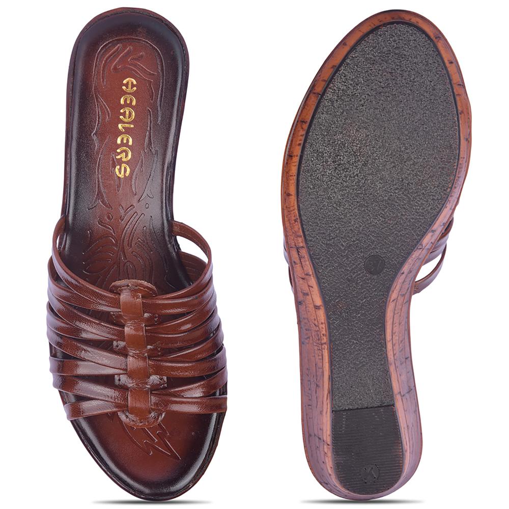 Healers By Liberty Women TLO-56 Tan Fashion Slippers - Image 6