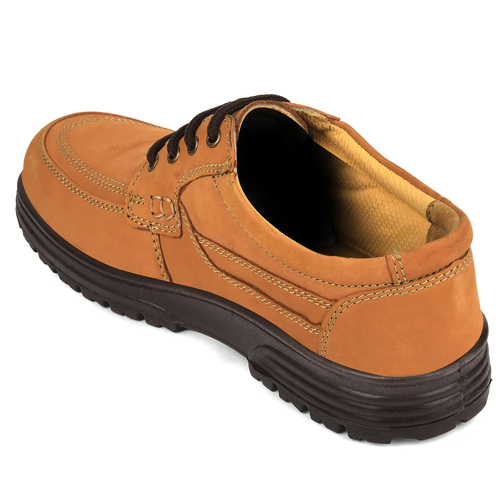 Healers Camel Formal Lacing Derby Shoes For Men 719053AN By Liberty - Image 5