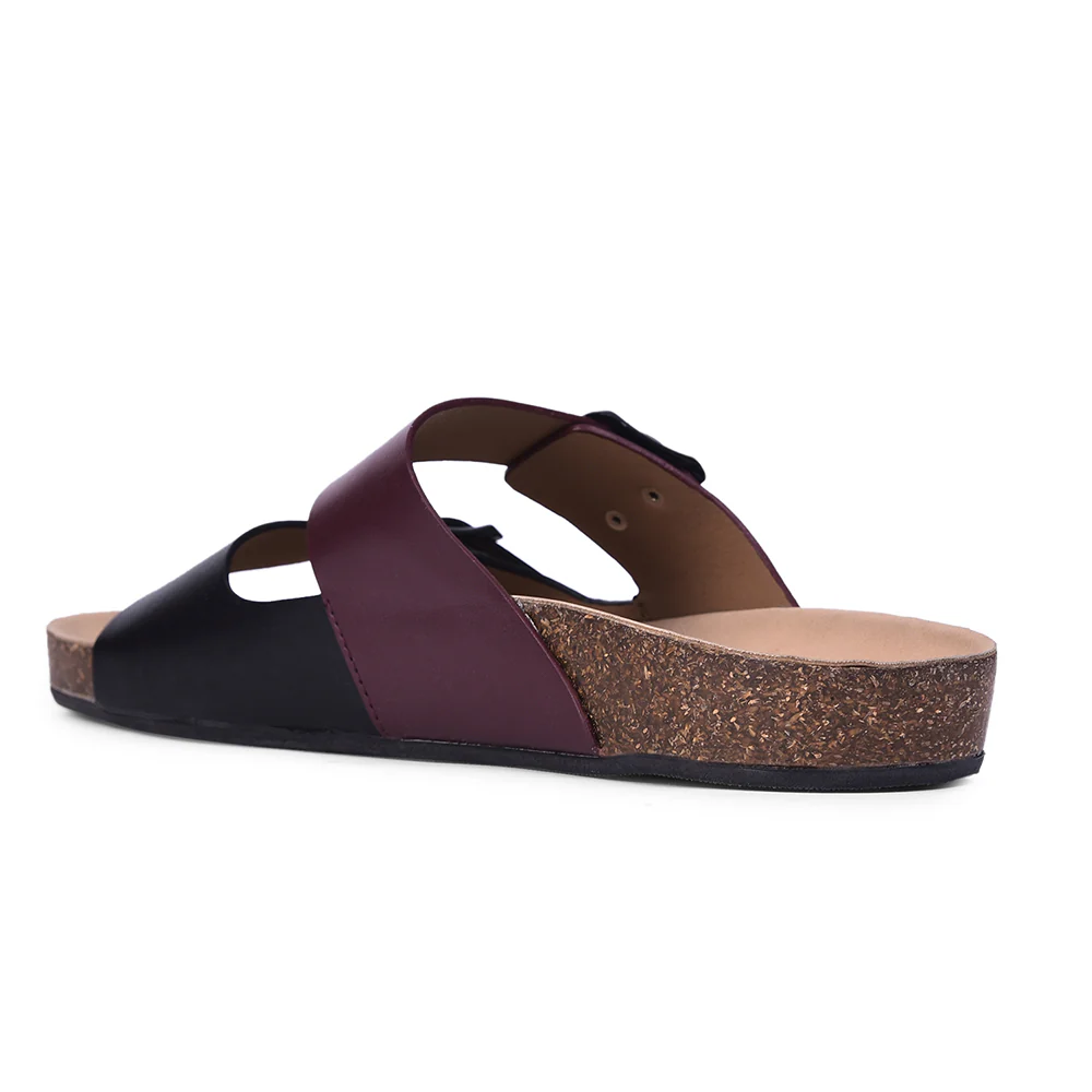 Healers Casual Black Buckle Slider For Women J332-13 By Liberty - Image 4