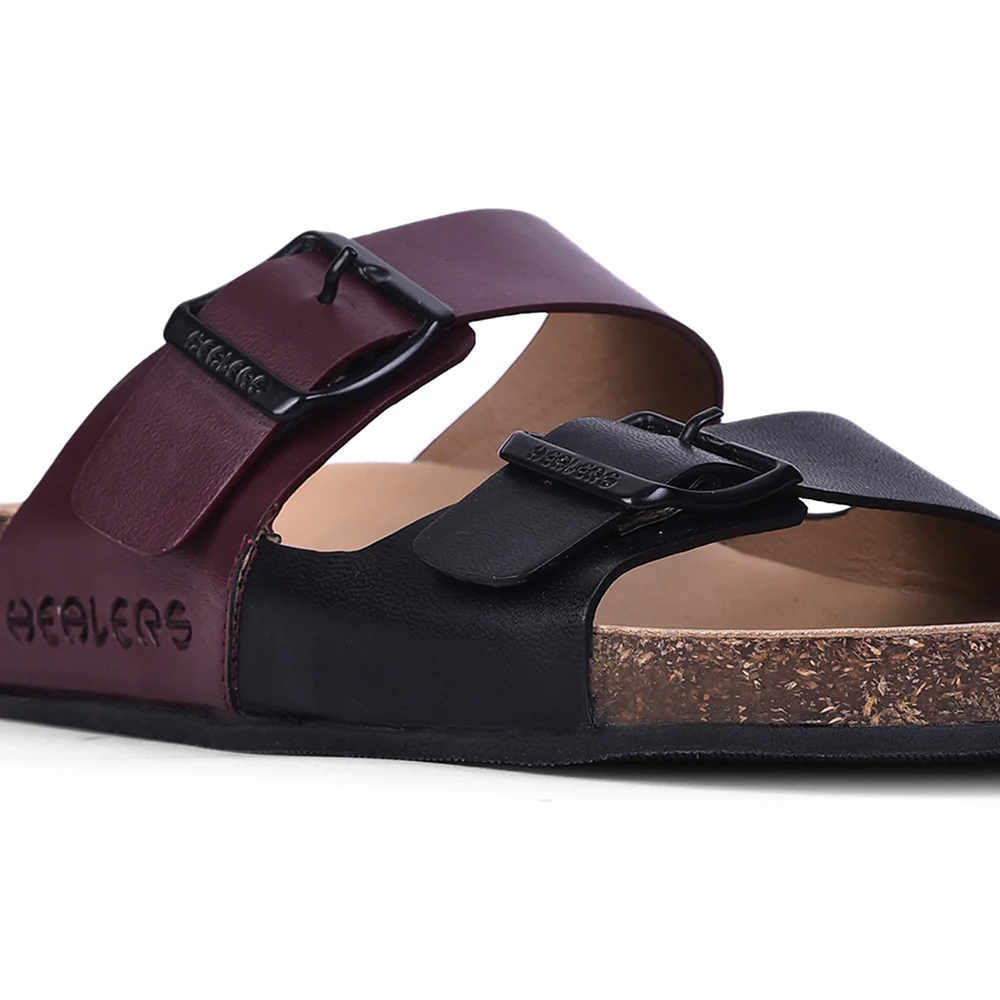 Healers Casual Black Buckle Slider For Women J332-13 By Liberty - Image 5