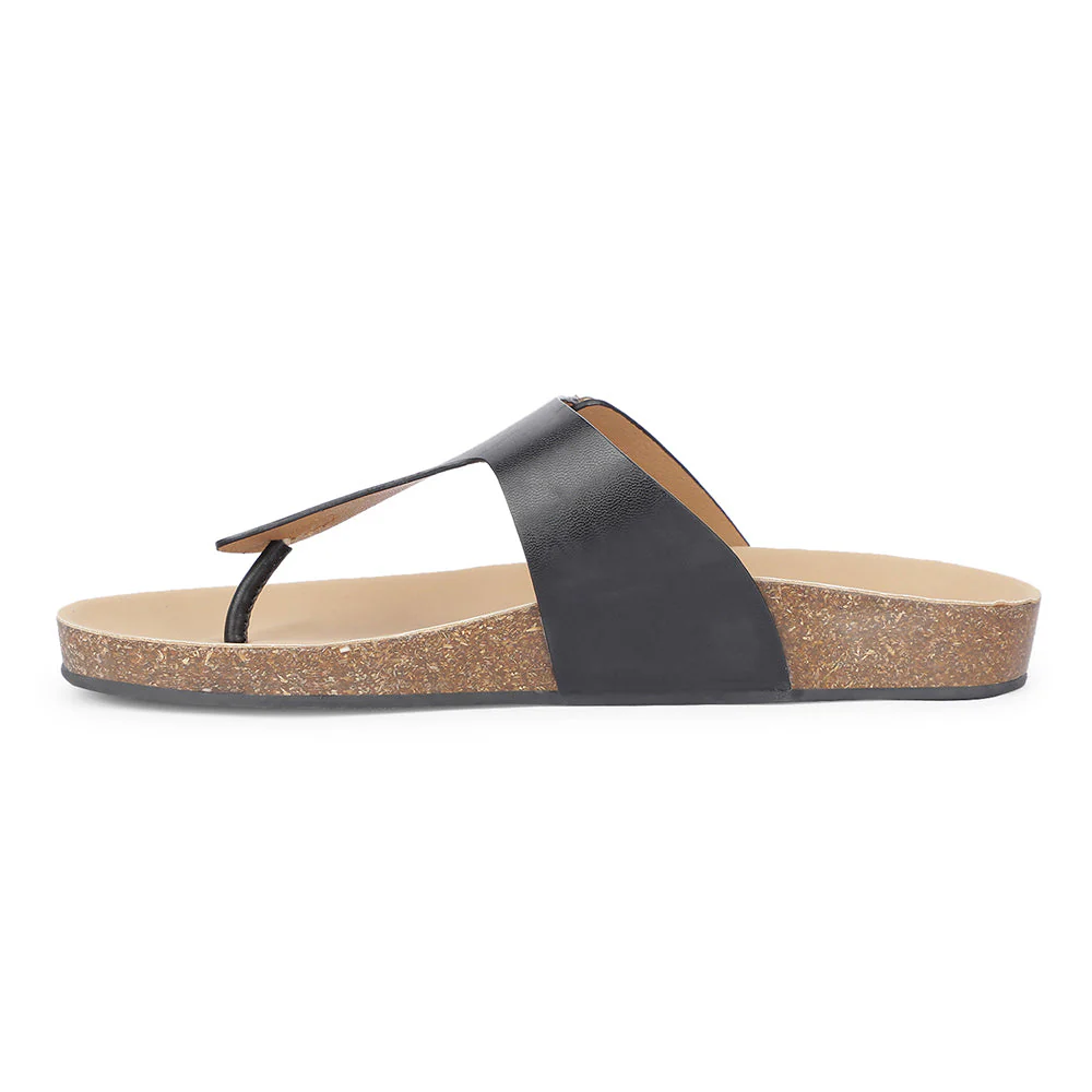 Healers Casual Black Buckle Slides For Women J332-12 By Liberty - Image 3