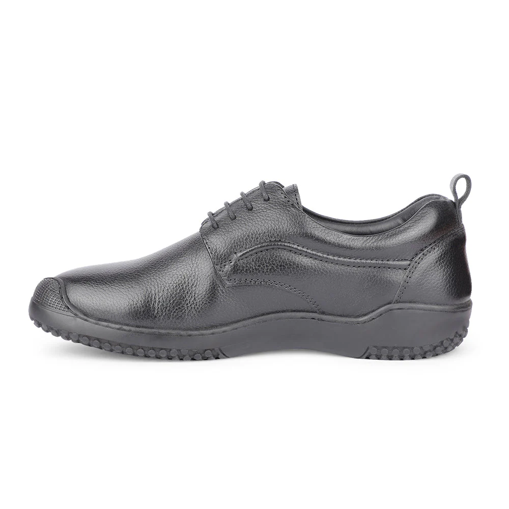 Healers Casual Black Lacing Shoes For Men B049-01 By Liberty - Image 3