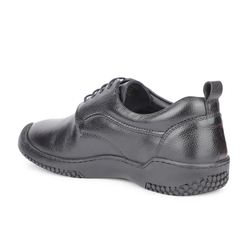 Healers Casual Black Lacing Shoes For Men B049-01 By Liberty - Image 5