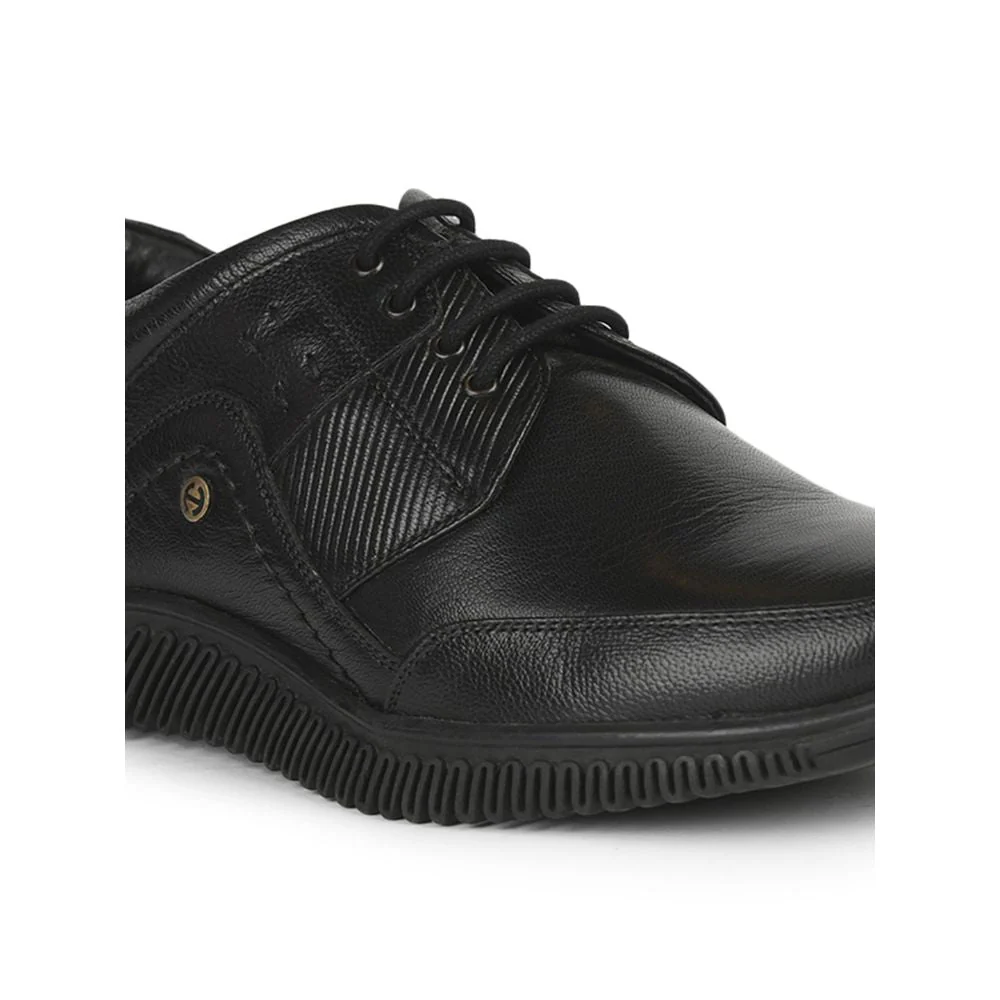 Healers Casual (Black) Lacing Shoes For Men UVL-101 By Liberty - Image 4