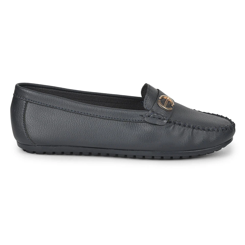 Healers Casual Blue Loafers For Women GI-SD-301 By Liberty - Image 2
