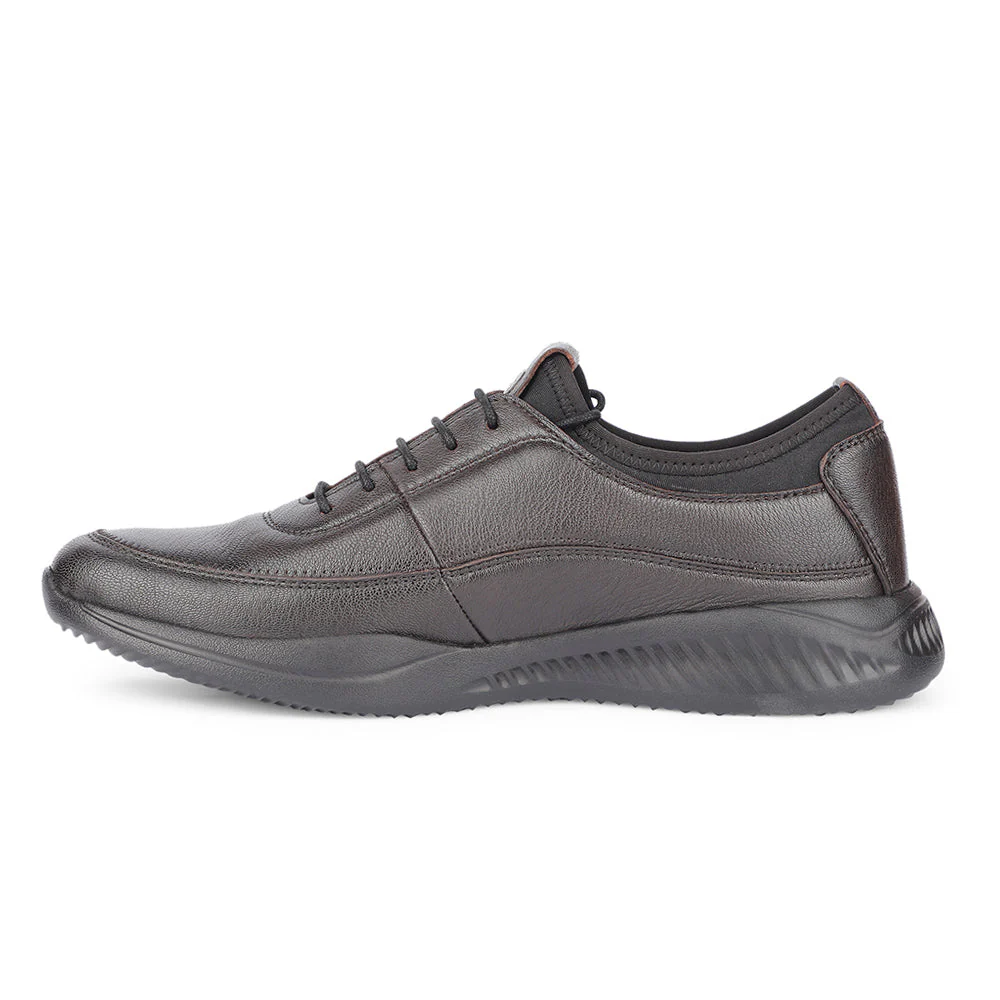 Healers Casual Brown Lacing Shoes For Men A576-07 By Liberty - Image 3