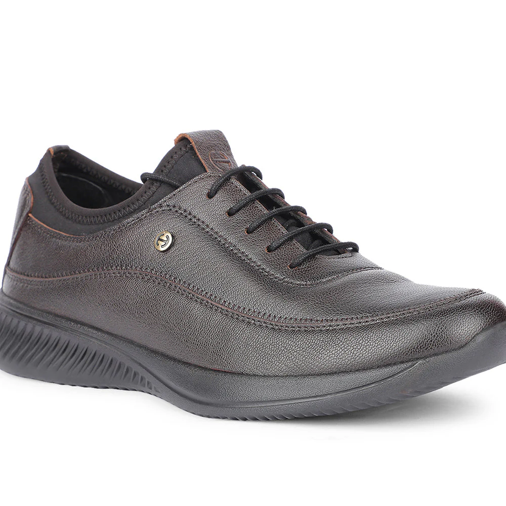 Healers Casual Brown Lacing Shoes For Men A576-07 By Liberty - Image 4