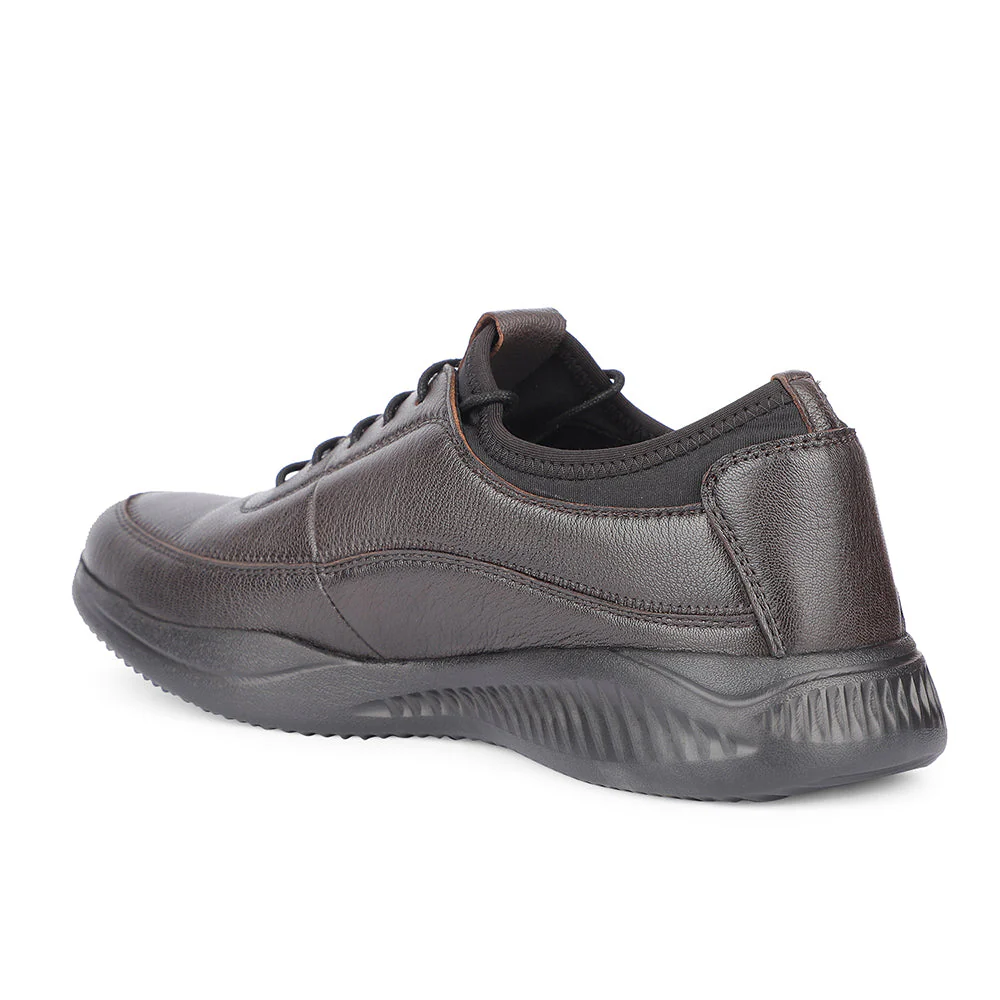 Healers Casual Brown Lacing Shoes For Men A576-07 By Liberty - Image 5