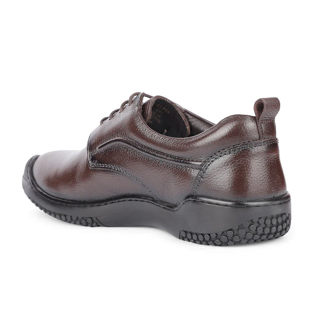 Healers Casual Brown Lacing Shoes For Men B049-01 By Liberty - Image 4