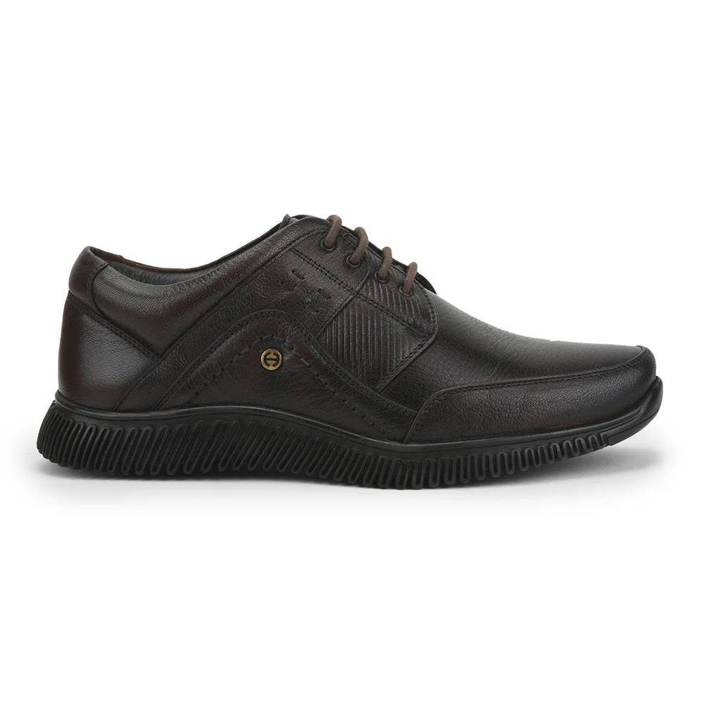 Healers Casual (Brown) Lacing Shoes For Men UVL-101 By Liberty - Image 2