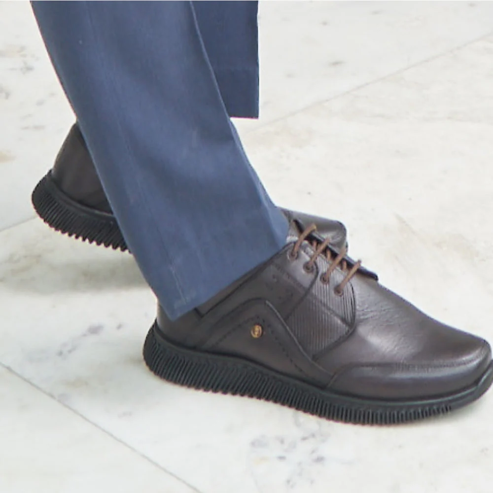 Healers Casual (Brown) Lacing Shoes For Men UVL-101 By Liberty - Image 5