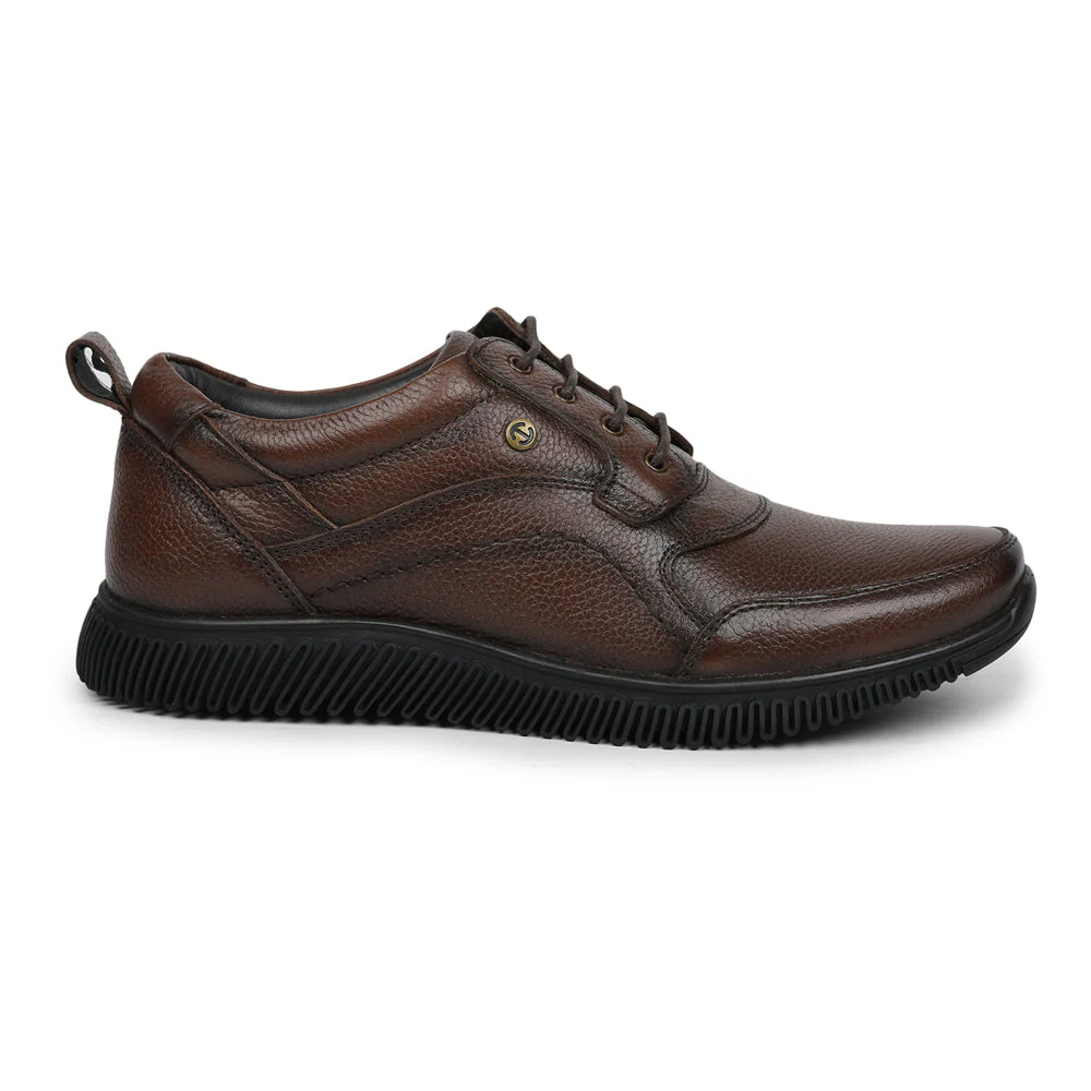 Healers Casual (D.BROWN) Lace-Up Shoes For Men DTL-80 By Liberty - Image 2