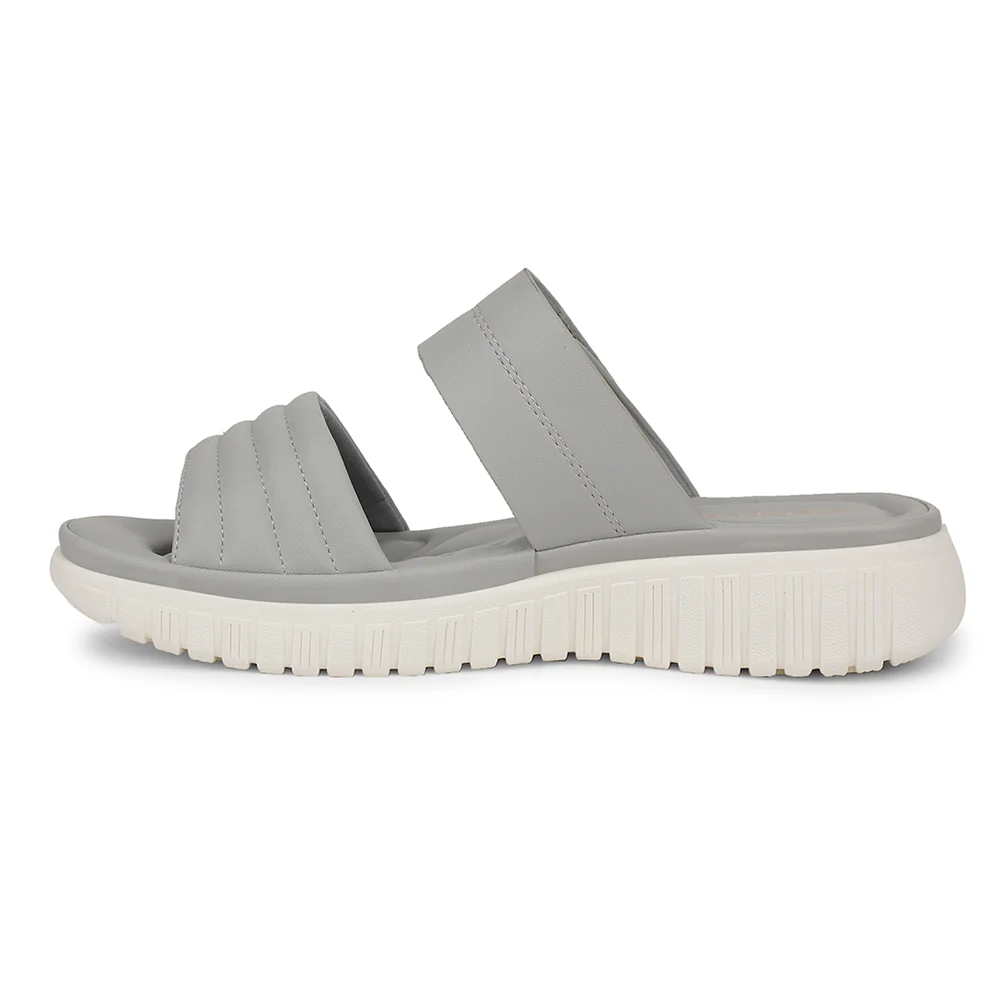 Healers Casual Light Grey Slipper For Women ZQ-RN-L67 By Liberty - Image 3