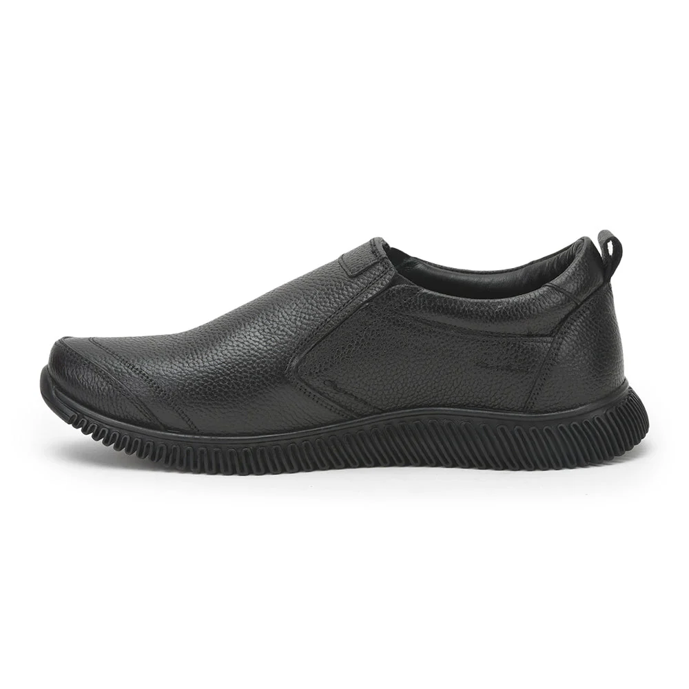 Healers Casual Non Lacing Shoes For Men (Black) DTL-81 By Liberty - Image 3