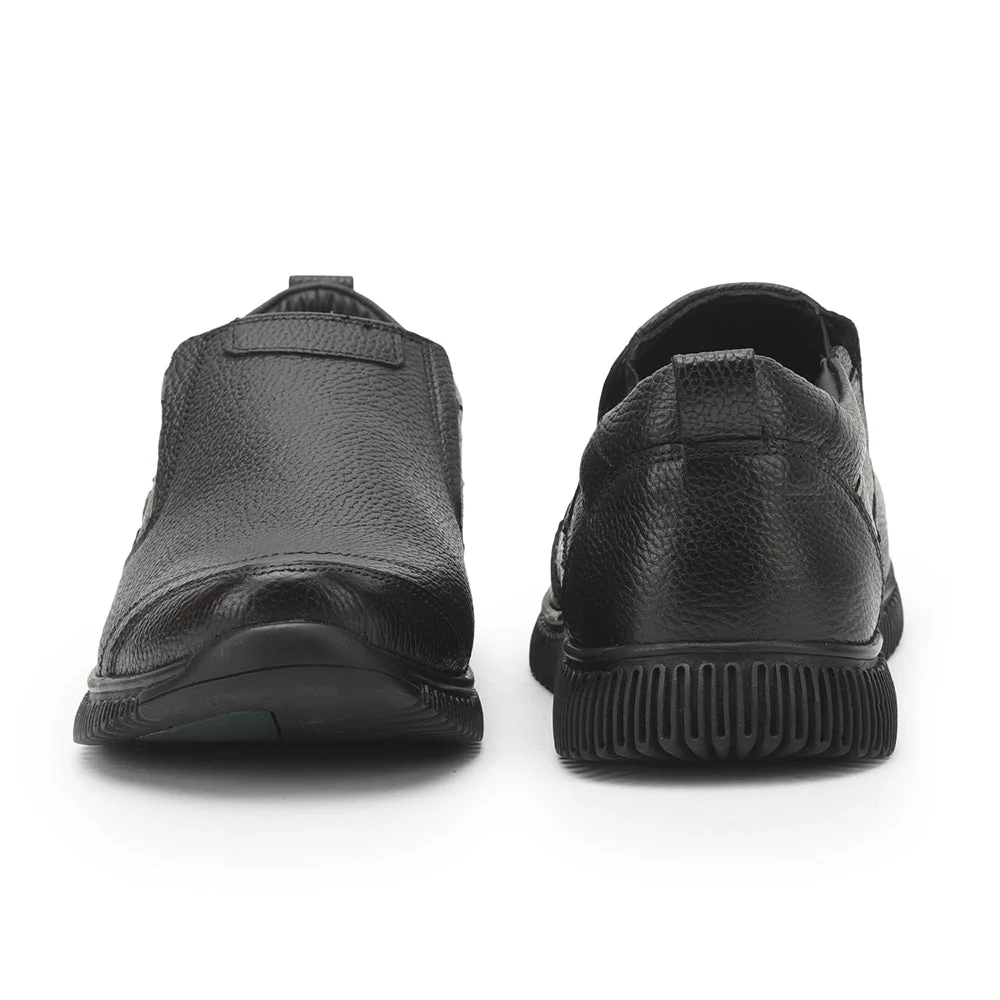 Healers Casual Non Lacing Shoes For Men (Black) DTL-81 By Liberty - Image 4